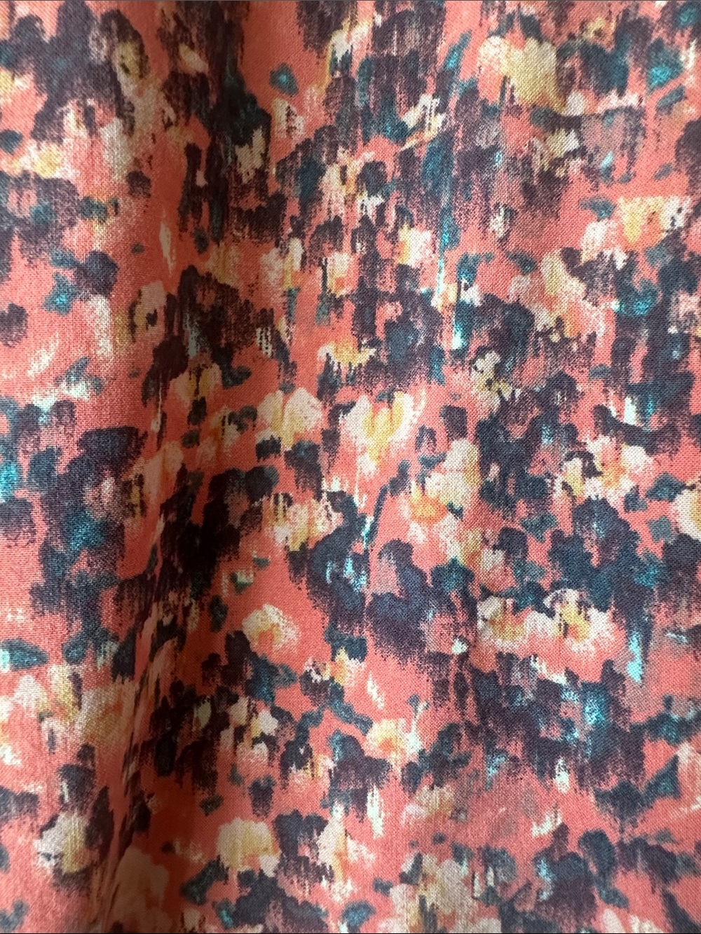 Multicolored Abstract Print Top - Picture 9 of 11